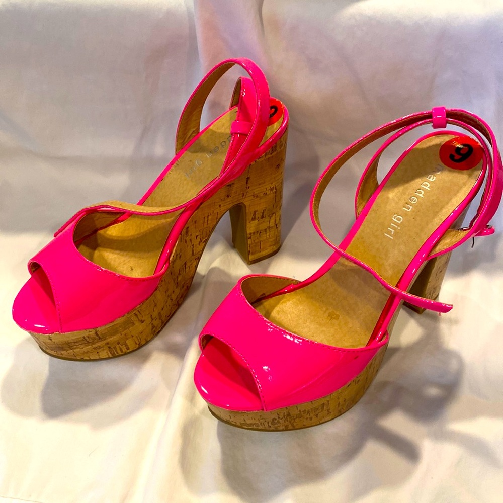 Hot Pink Madden Girl Steve Madden Heels Size 6